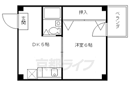 アーバン5 1DKの間取図画像