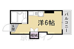 エルセドール ワンルームの間取図画像