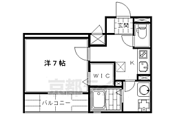 ベレオ大宮 1Kの間取図画像