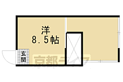 細野荘 ワンルームの間取図画像