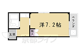 ヴィラージュ白梅町 1Kの間取図画像