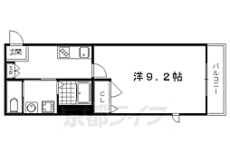 カーサ桜馬場 1Kの間取図画像