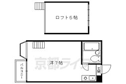 メゾンなか 1Kの間取図画像