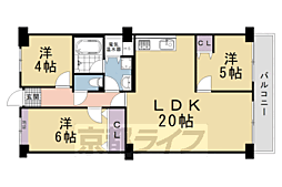 コトーハイツ伏見稲荷C棟 6階