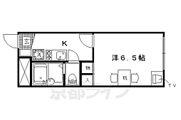 レオパレス堀川 1Kの間取図画像