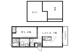 ピア・プリマ貴船館 1LDKの間取図画像