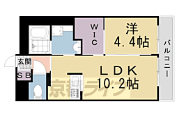 アネックス香楽園 1LDKの間取図画像