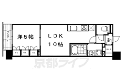 ザ・京都レジデンス四条河原町 1LDKの間取図画像