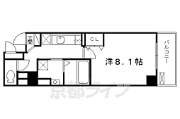バンブーサン 1Kの間取図画像