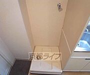 きれいな洗濯機置き場です