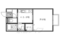 プリマヴェーラ 1Kの間取図画像