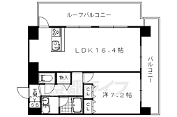 フォース三条 1LDKの間取図画像