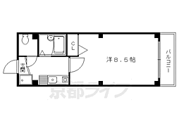 サムティ上堀川 1Kの間取図画像