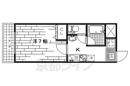 K'sクラブハウス 1Kの間取図画像