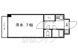 ラ・リビエール 1Kの間取図画像