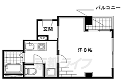 ブレーメン 1Kの間取図画像