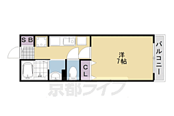 パストラルみやけ 1Kの間取図画像
