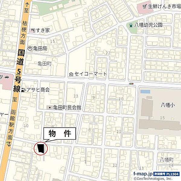 地図を拡大表示