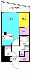 LEGALANDNISHINOMIYA PARKSIDE 1LDKの間取図画像