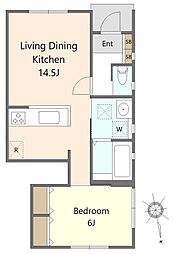 間取図画像 1LDK