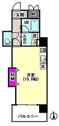 ヴィラオーキッド2 ワンルームの間取図画像