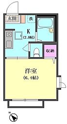 間取図画像 1K
