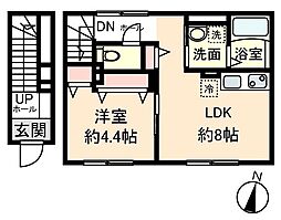 Ferbist大森 1LDKの間取図画像