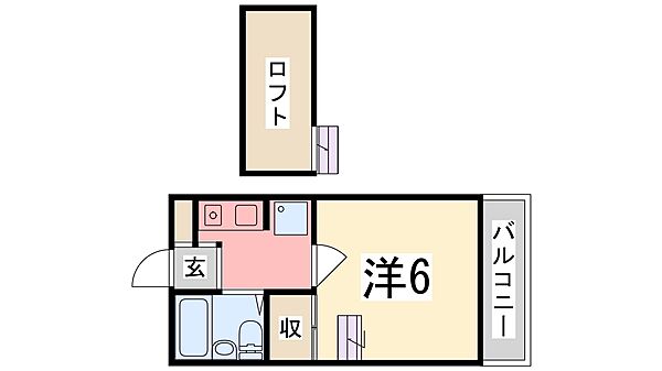 グレイスメゾン新在家 203｜兵庫県姫路市新在家中の町(賃貸アパート1R・2階・18.00㎡)の写真 その2