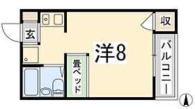 ジュネス新在家Ｆ 202 ｜ 兵庫県姫路市新在家本町４丁目（賃貸アパート1R・2階・23.00㎡） その2