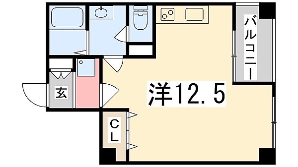 ＦＥＬＩＣＥ朝日町 502｜兵庫県姫路市朝日町(賃貸マンション1R・5階・29.51㎡)の写真 その2