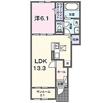 エスパス　リッシュ　田井　Ｂ 102 ｜ 兵庫県姫路市網干区田井（賃貸アパート1LDK・1階・50.05㎡） その2