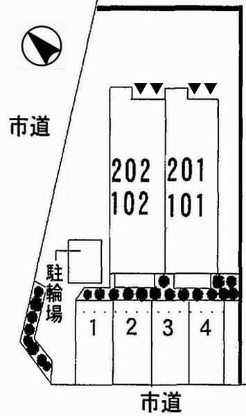 ピュアハウス 201｜兵庫県姫路市北条梅原町(賃貸アパート1LDK・2階・41.98㎡)の写真 その4