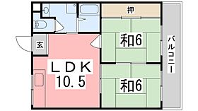 グリーンビレッジ 101 ｜ 兵庫県姫路市書写（賃貸アパート2LDK・1階・46.86㎡） その2