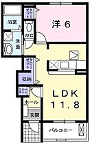 ベル池ノ下 104 ｜ 兵庫県姫路市飾西（賃貸アパート1LDK・1階・42.80㎡） その2