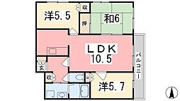 ブエナビスタ姫路ウエスト 3LDKの間取図画像