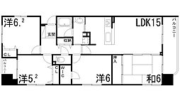 リベール姫路パークアベニュー 4LDKの間取図画像