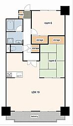 ロイヤル五軒邸 3LDKの間取図画像