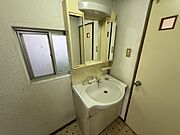 シャワー機能付き洗面台で朝シャンも可能です！