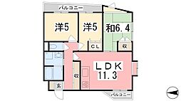 エビスGメゾン 3LDKの間取図画像