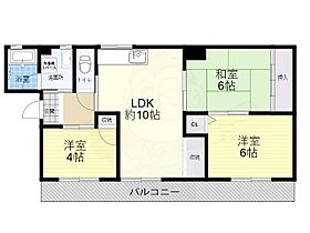 大阪府高槻市西町（賃貸マンション3LDK・2階・52.65㎡） その2