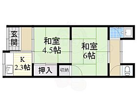 大阪府茨木市総持寺１丁目8番16号（賃貸一戸建2K・1階・32.38㎡） その2