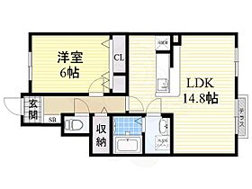 大阪府高槻市山手町１丁目10番10号（賃貸アパート1LDK・1階・49.90㎡） その2