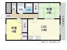 大阪府高槻市唐崎西２丁目28番5号（賃貸マンション2LDK・2階・51.30㎡） その2