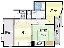 ドムス西高槻 2SDKの間取図画像