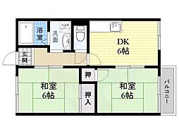 ハイムアネックス 2DKの間取図画像