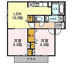 阪急京都本線 高槻市駅 バス8分 下田部団地口下車 徒歩3分 1階/-