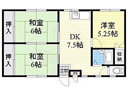 西町R.M 3DKの間取図画像