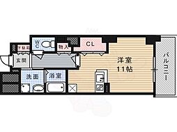 LIBRATAKATSUKI ワンルームの間取図画像