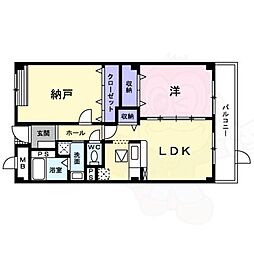 ソレアード 1SLDKの間取図画像