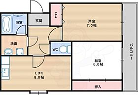 シャルマン清水  ｜ 大阪府大阪市住吉区南住吉３丁目9番26号（賃貸マンション2LDK・2階・51.03㎡） その2